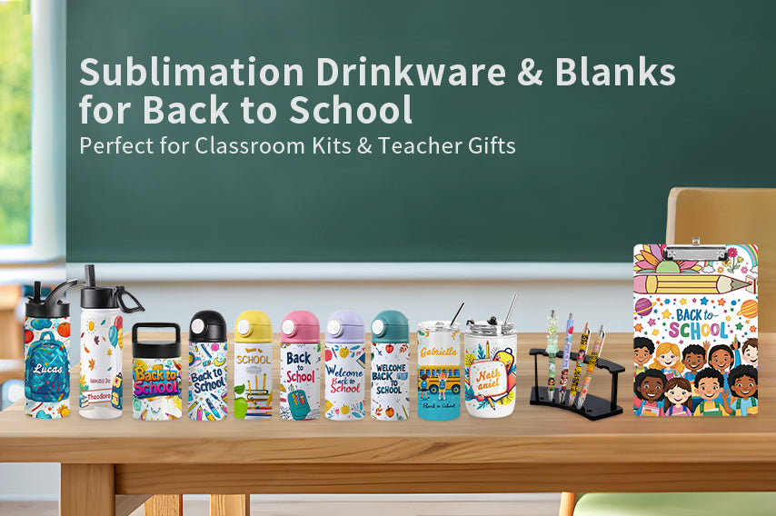 Back-to-School PYD Life Sublimation Blanks: Elevate School Spirit with Customizable Tumblers & Pens & Clipboards!