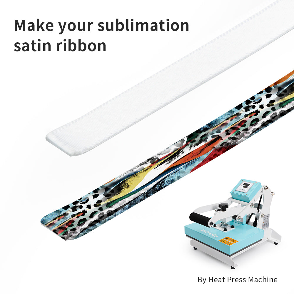 Sublimation Satin Ribbon for Gift Wrapping 3/8 Inch *40 ft 6 Rolls