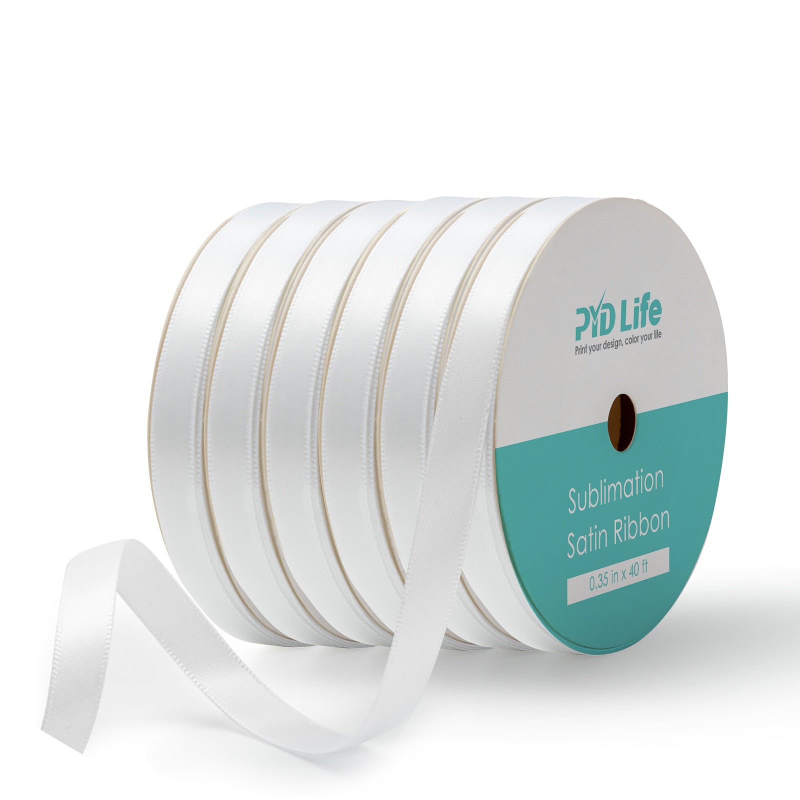 Sublimation Satin Ribbon for Gift Wrapping 3/8 Inch *40 ft 6 Rolls