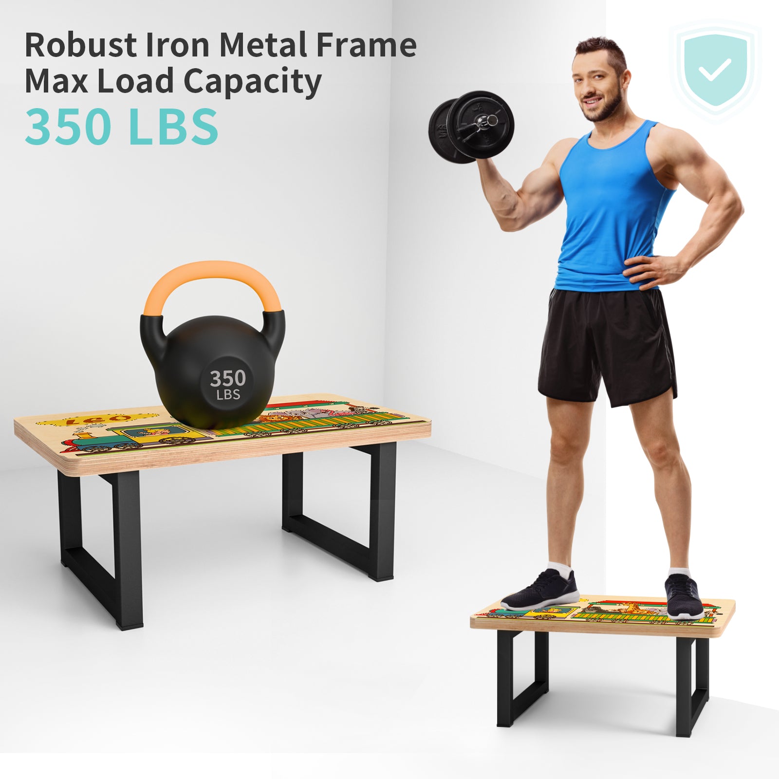 Wholesale Sublimation Wooden Step Stools Blanks 15.7" x 9" x 6.6" for Adults Kids Bedroom Bathroom 4 Pack