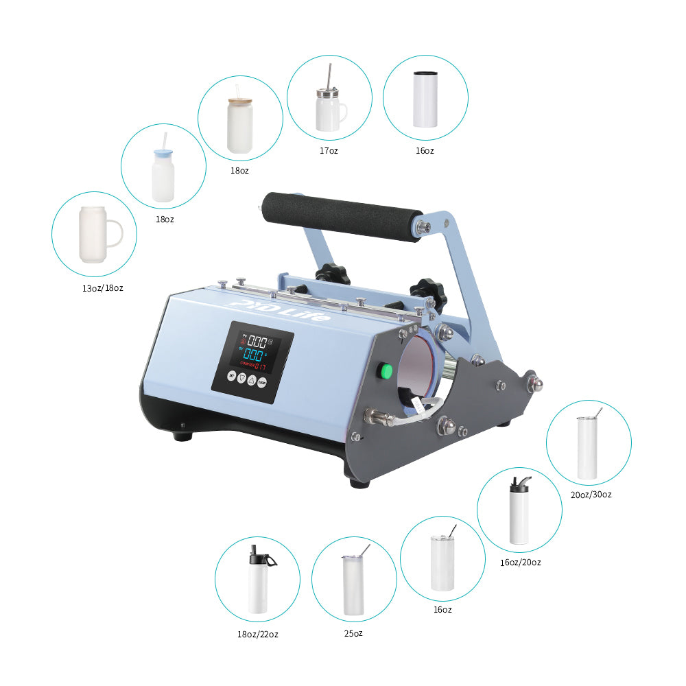 PYD Life on Instagram: 2 in 1 Tumbler Heat Press Machine(with 30oz+40oz  heater)Touch Screen 🛒Shop Now  tumbler-heat-press-v3-0-max-with-buttons-30oz-40oz-light-blue #pydlife # sublimation #tumblerpress