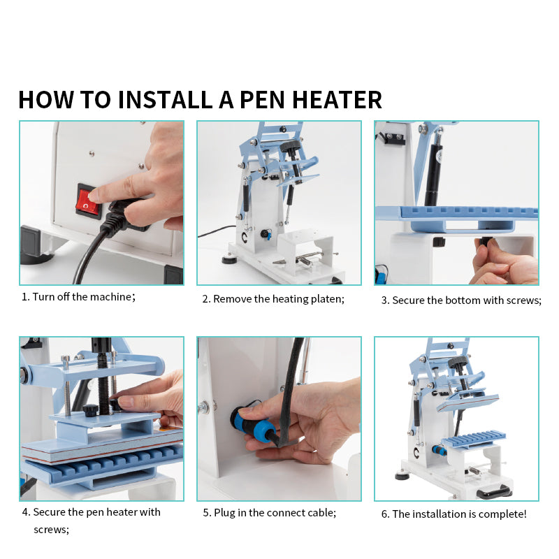 Pen Heat Press Machine for Sublimation Pens Bulk Printing Logo Patterns
