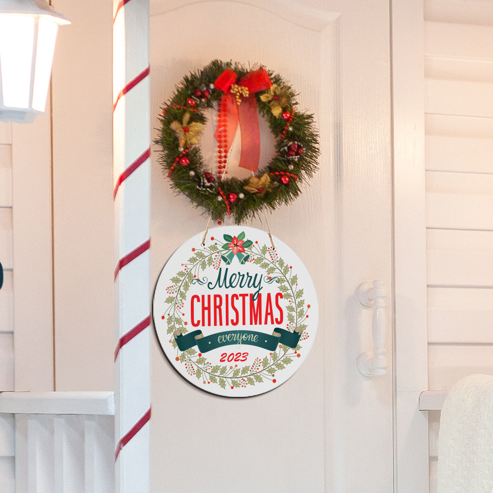 Wholesale 12 inch Sublimation Hanging Frames MDF White Door Hanger Signs Round 6 Pack & 24 Pack & 48 Pack(Shipping from China)