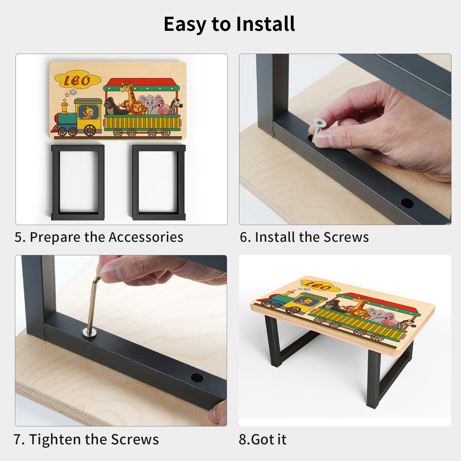 Wholesale Sublimation Wooden Step Stools Blanks 15.7" x 9" x 6.6" for Adults Kids Bedroom Bathroom 4 Pack