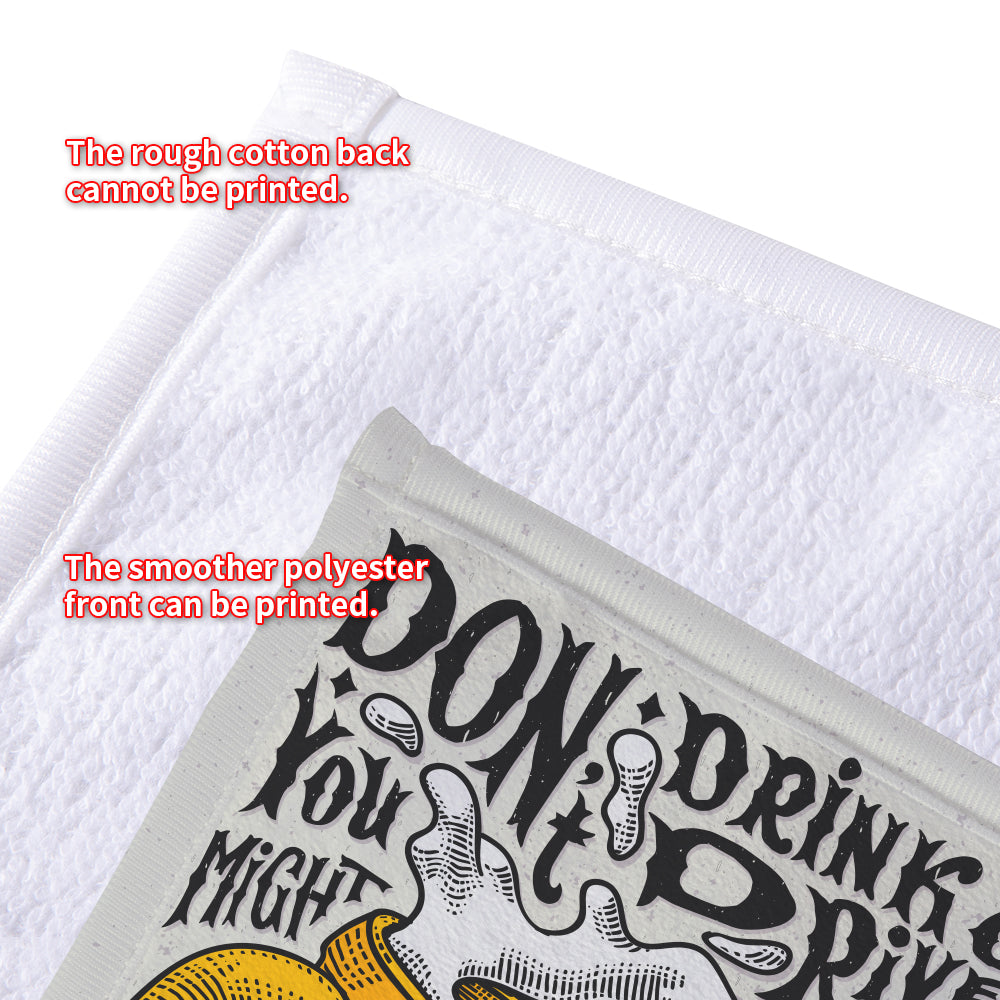 Wholesale Sublimation Square Handle Towel White 12 Inch 250 PCS