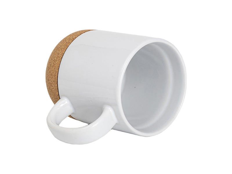 Wholesale 14oz/420ml White Ceramic Cork Bottom Coaster Mug 36 Pack-Shipping from China