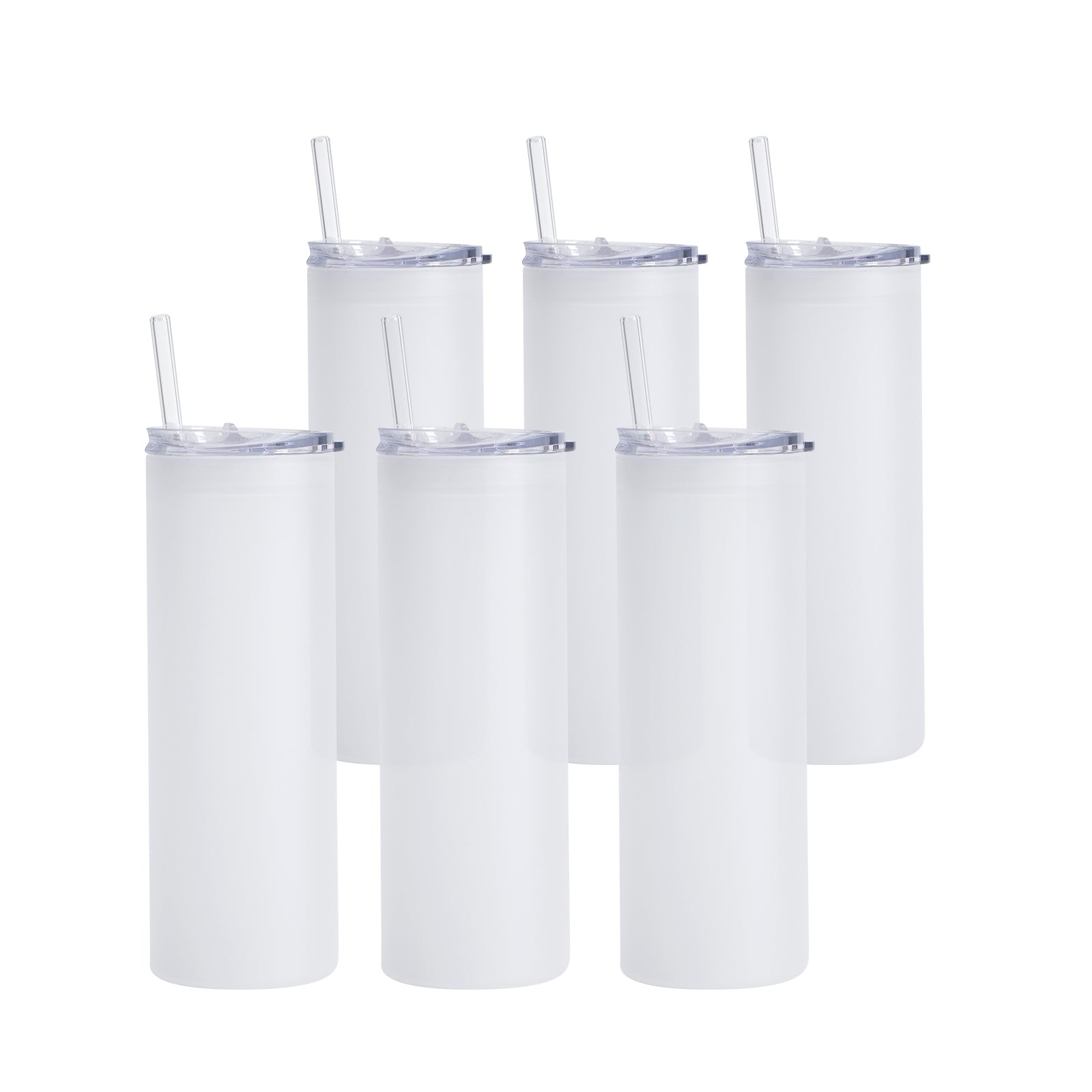 Buy 6 Pack Sublimation Tumblers - 20 oz Skinny Straight