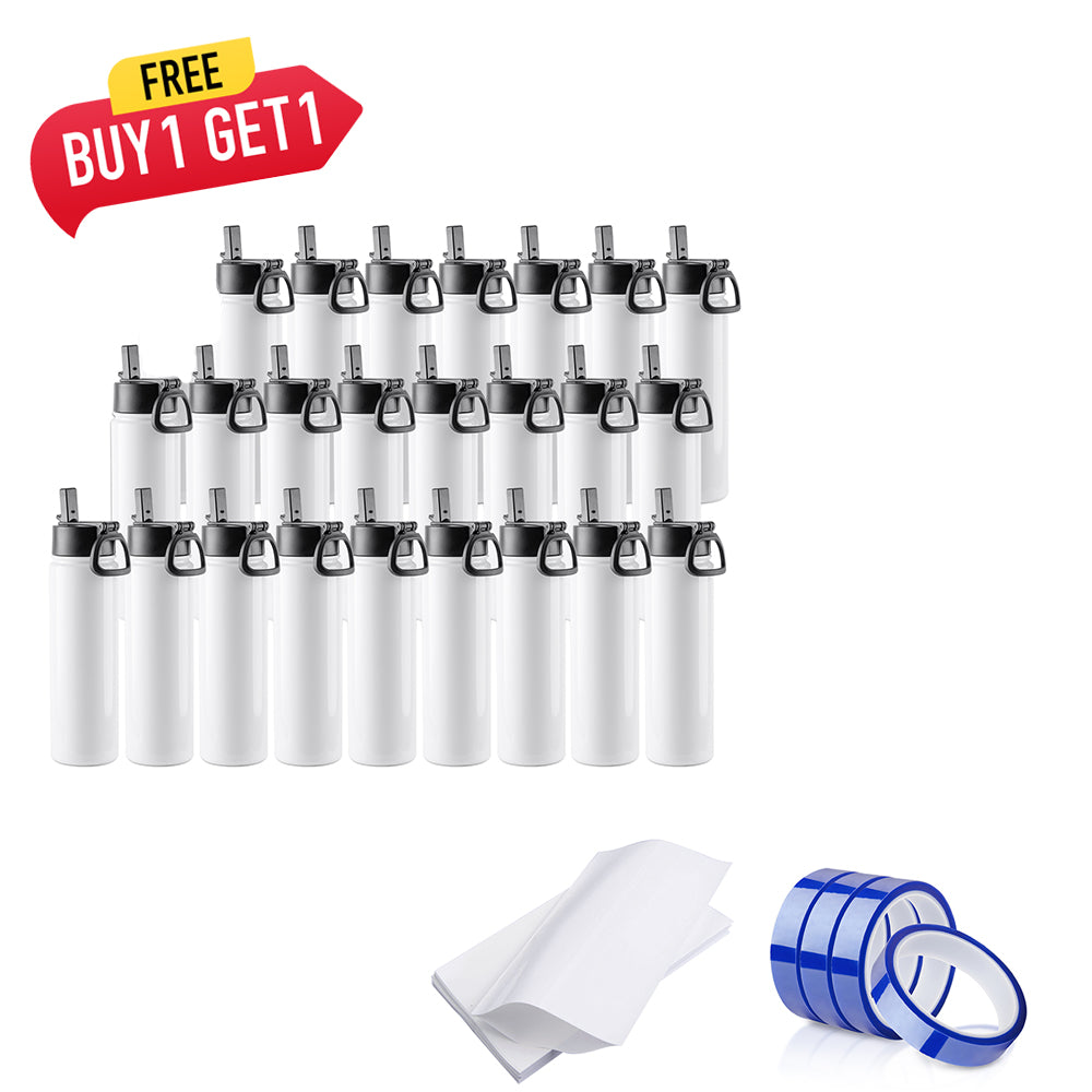 Sublimation Blanks Tumblers Sports Water Bottles 22 OZ 24 Pack