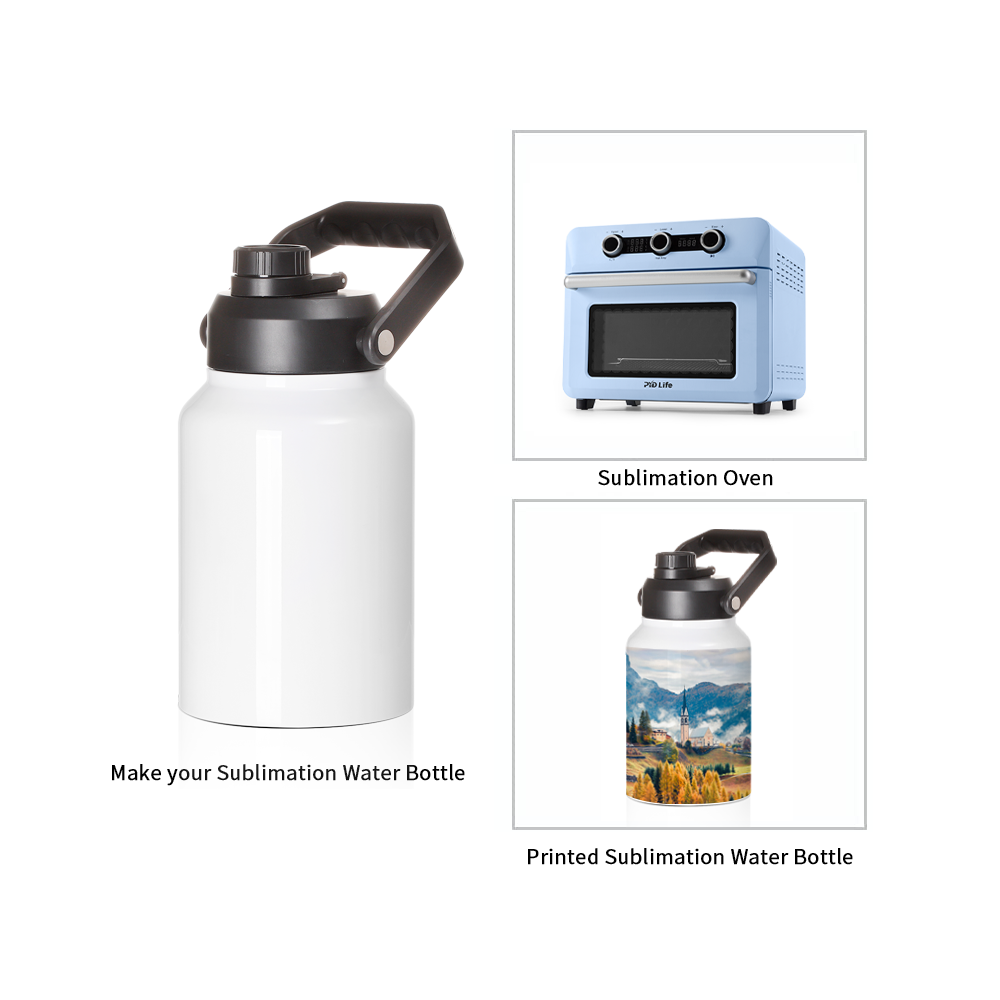Wholesale 64 OZ Sublimation Water Jugs Bottle with Spout Lid Large Handle 12 Pack(shipping from China)