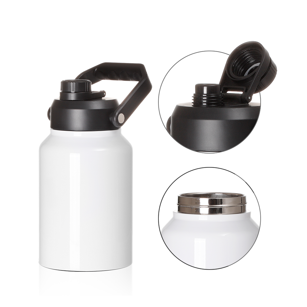 Wholesale 64 OZ Sublimation Water Jugs Bottle with Spout Lid Large Handle 12 Pack(shipping from China)
