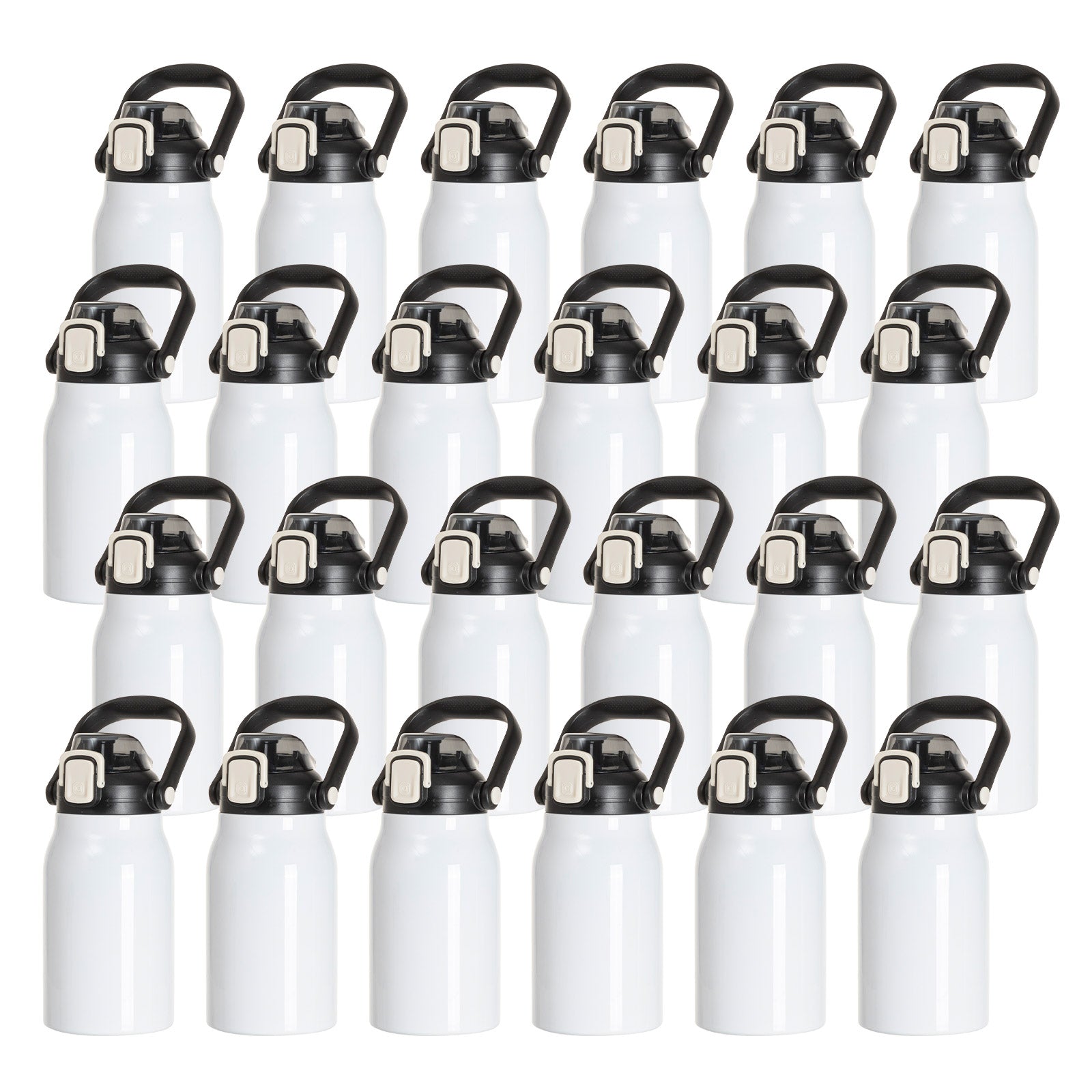 Wholesale 32 OZ Sublimation Water Jugs Bottles Vacuum Flasks White Blanks with Portable Sippy Up Lid and Straw 3 Pack & 12 Pack & 24 Pack