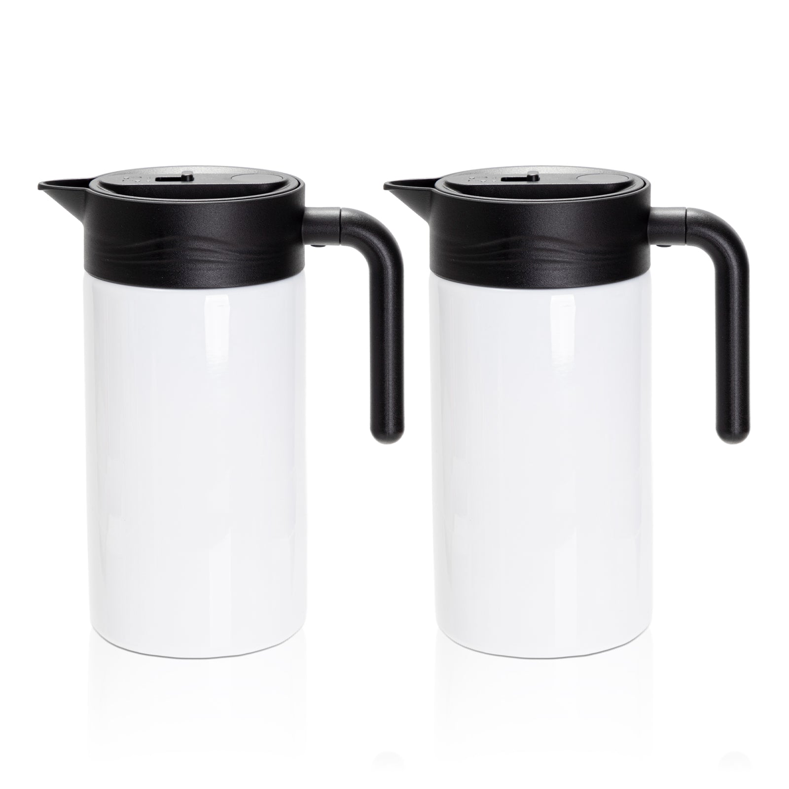 Wholesale 50 OZ 1.5 Liter Sublimation Thermal Insulated Coffee Carafe Pot with Filter White 2 Pack & 12 Pack & 24 Pack