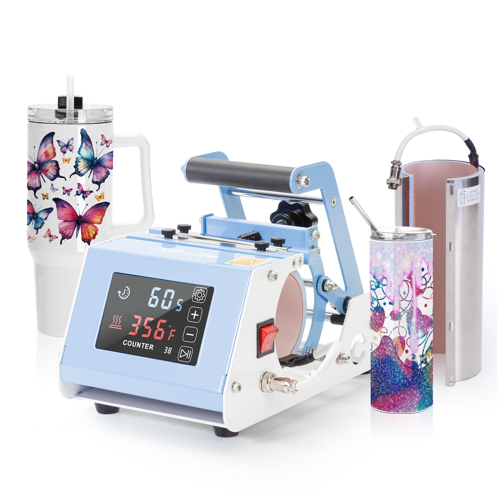 Mini 2 in 1 Tumbler Heat Press V3.0 Pro for 40 oz 30 oz Sublimation Tumblers Printing, Touch Screen Mug Press