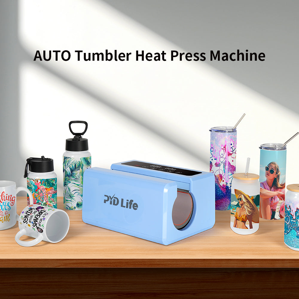 AUTO Tumbler Heat Press Machine 30 OZ 20 OZ for Sublimation Blanks Tumblers Cups Mugs Touch Screen