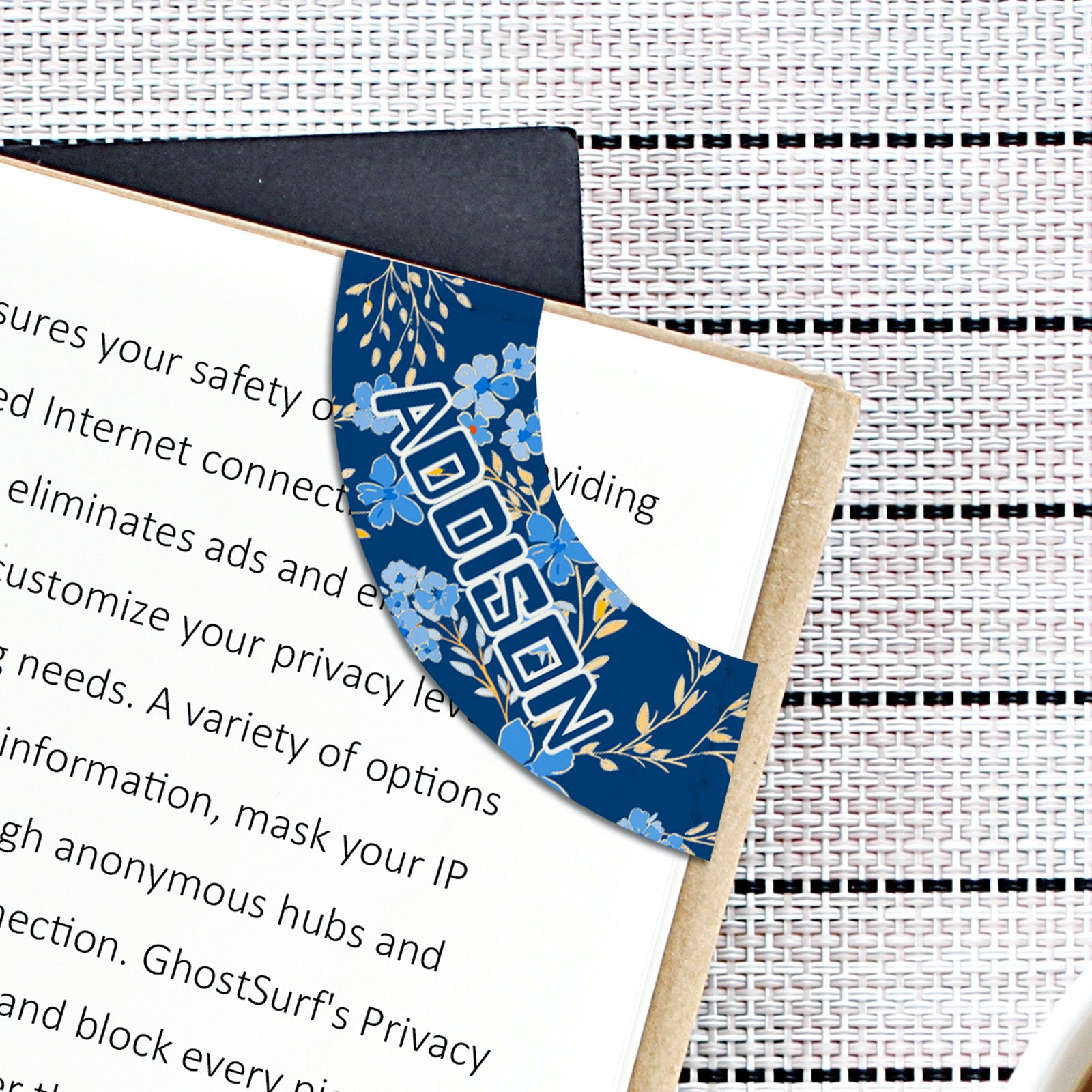 30 Pack Sublimation PU Leather Corner Bookmarkers 2.75" x 1.1" Round Bow White Blanks(3 Shape Options)