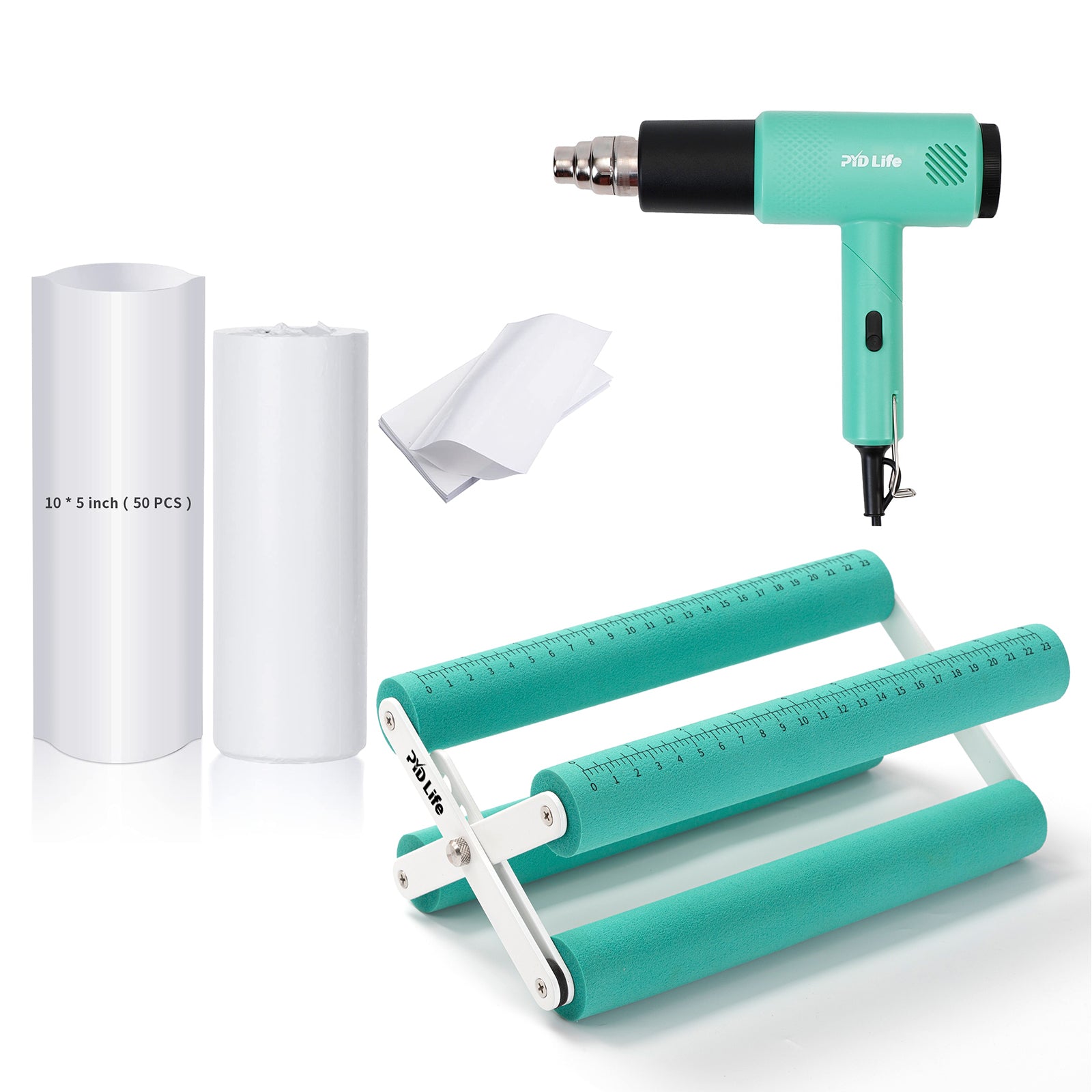 Sublimation Oven Tools Starter Kit Bundle with Cup Tumbler Cradle,Shrink Wrap Film and Heat Gun