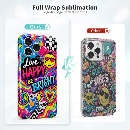 Wholesale 3D Sublimation Phone Cases Blanks Compatible with iPhone, Glossy White Blanks Heat Transfer Case, Printable Phone Cover for DIY Photo Designs 8 Pack
