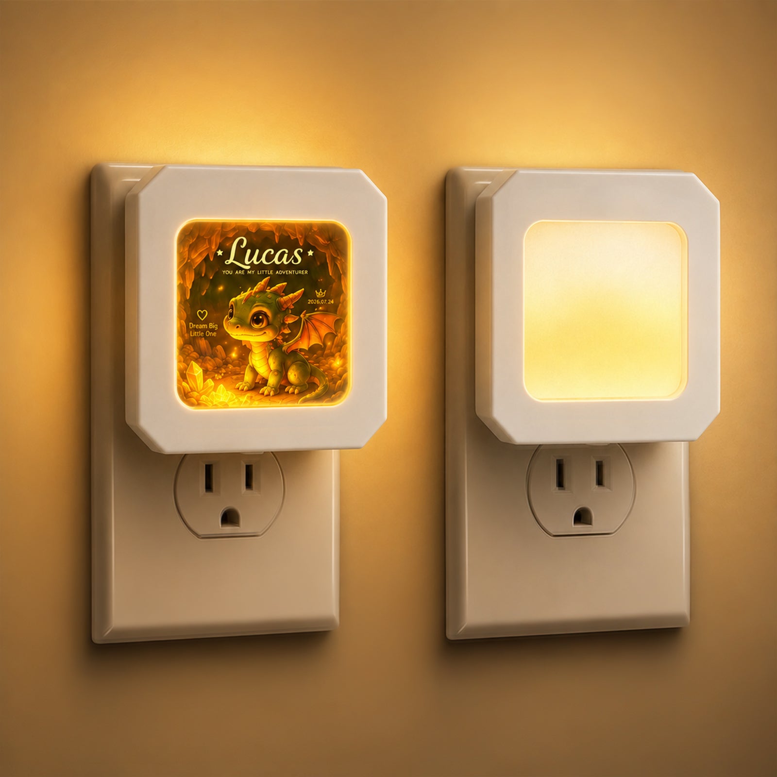 Sublimation LED Night Lights Blanks Plug into Wall White 12 Pack & 24 Pack