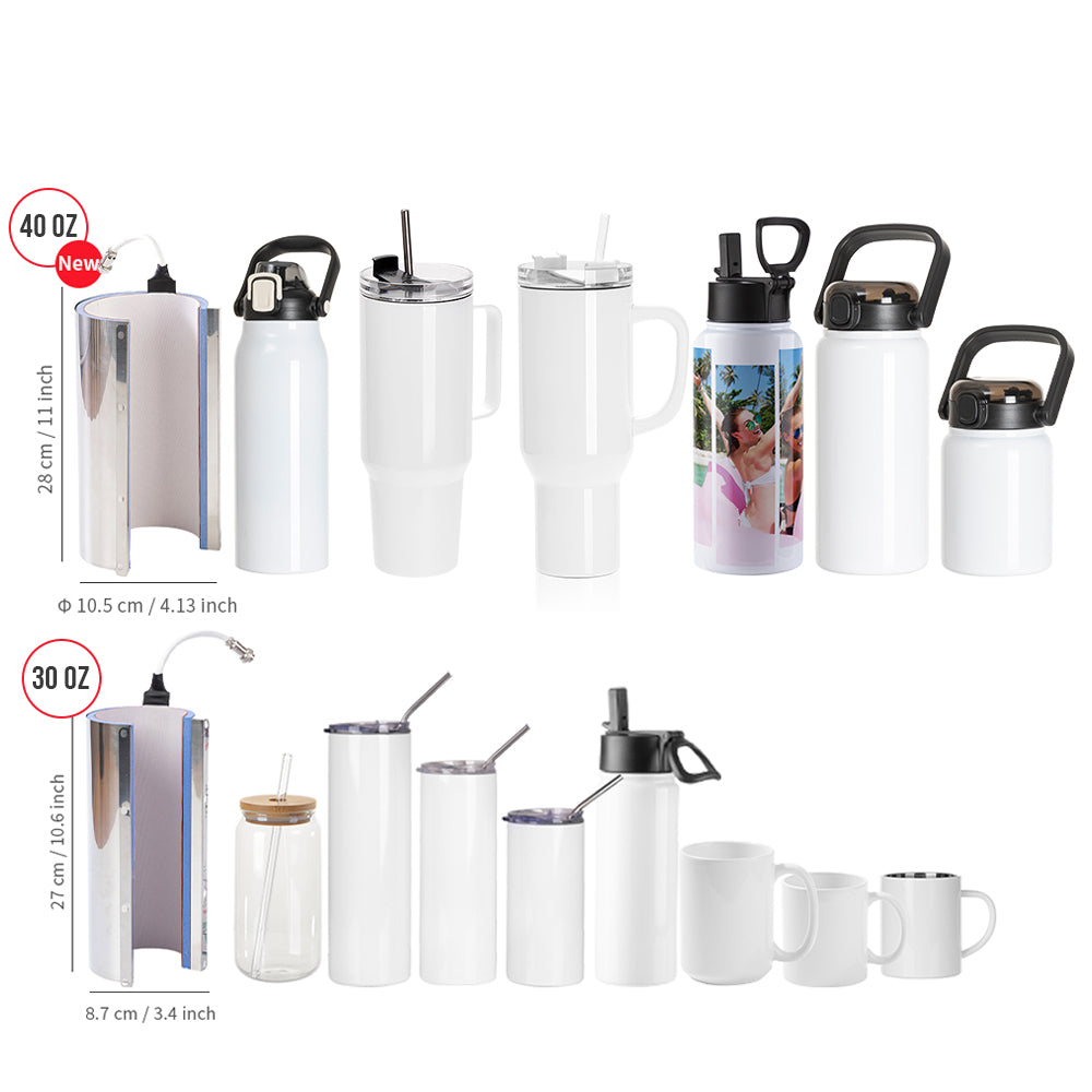 2 IN 1 40 OZ 30 OZ Tumbler Heat Press Machine for Sublimation Tumblers Cups 40 OZ 30 OZ Touch Screen for Canada