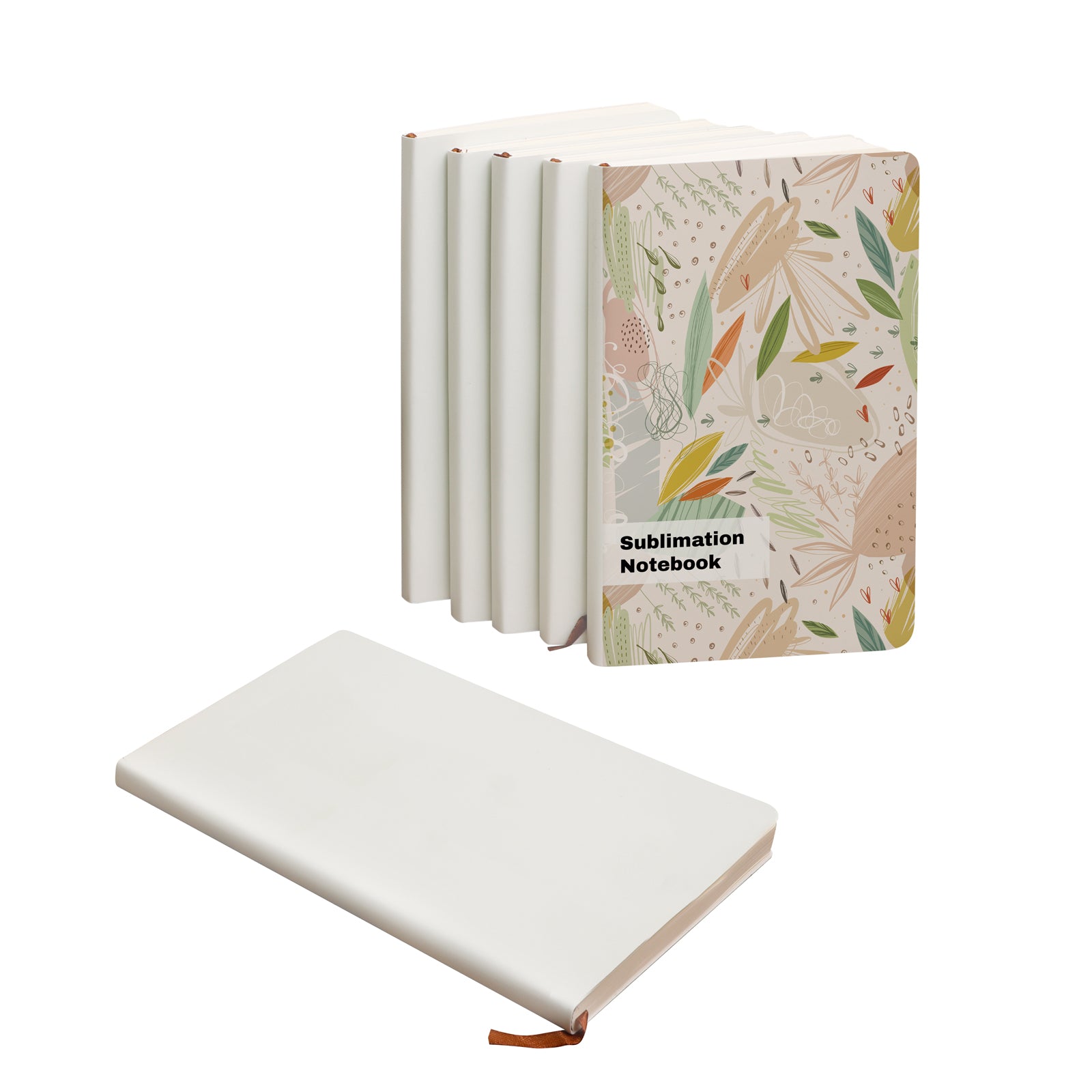 Sublimation Journal Blank Notebook PU Leather Notebook A6 Size Notepad  Blank Notepad 
