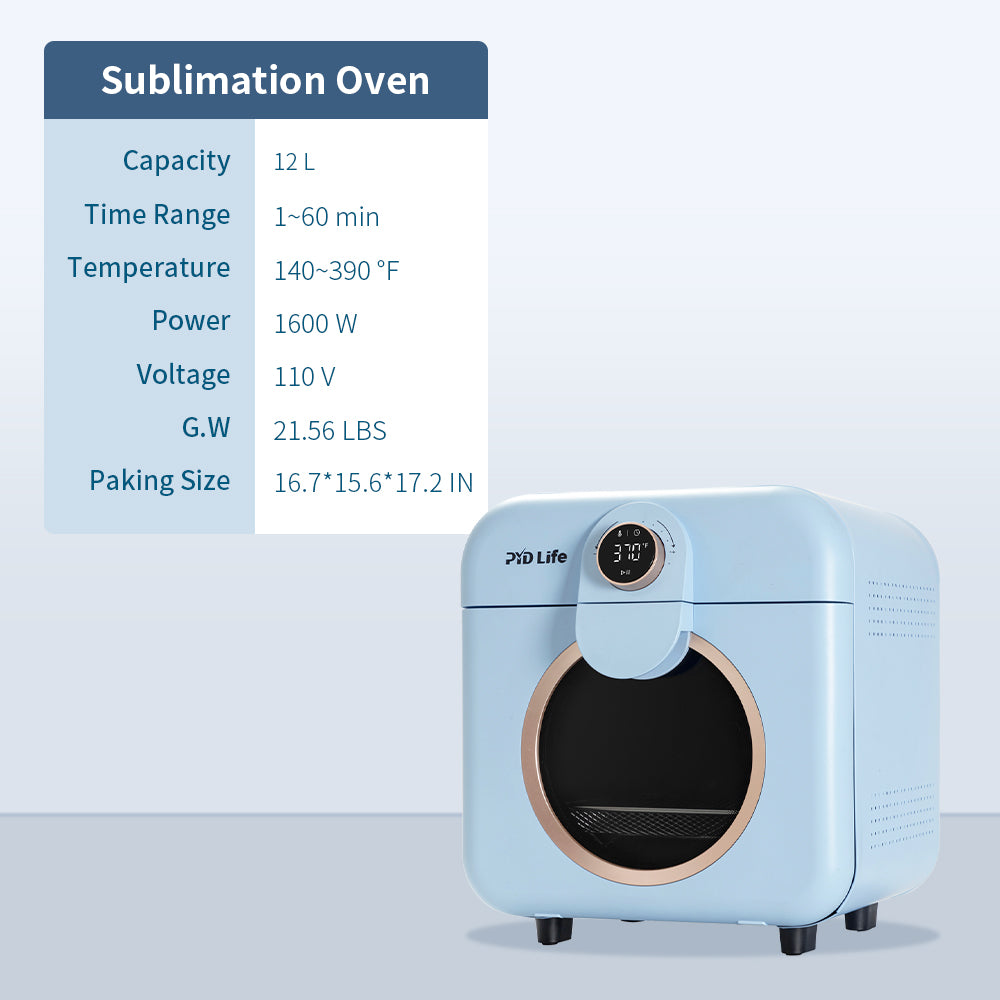12 L Sublimation Oven Machine With 20 OZ Sublimation Tumblers, Cup Tumbler Cradle, Shrink Wrap Films And Heat Blower Foldable Handle