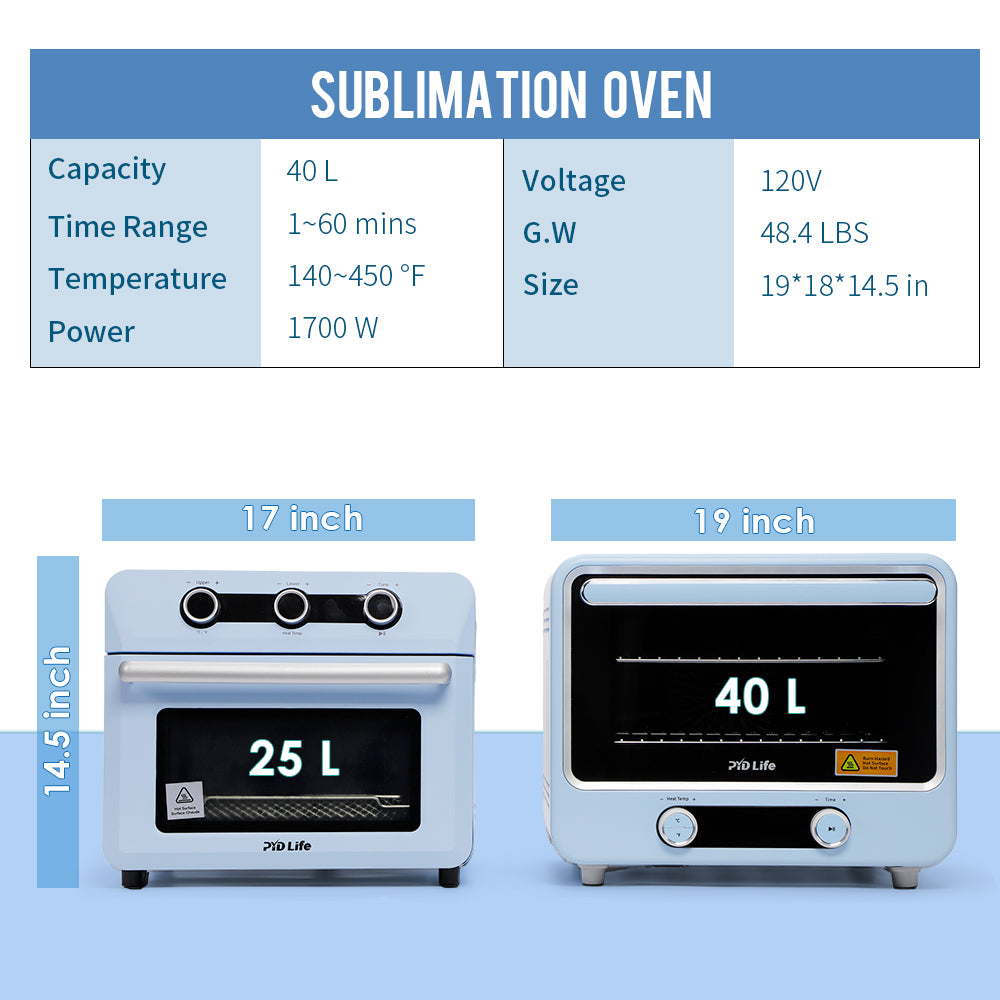 40 L Sublimation Oven Machine for 40 OZ 30 OZ 20 OZ Sublimation Tumblers 15 OZ 11 OZ Sublimation Mugs Bulk Printing