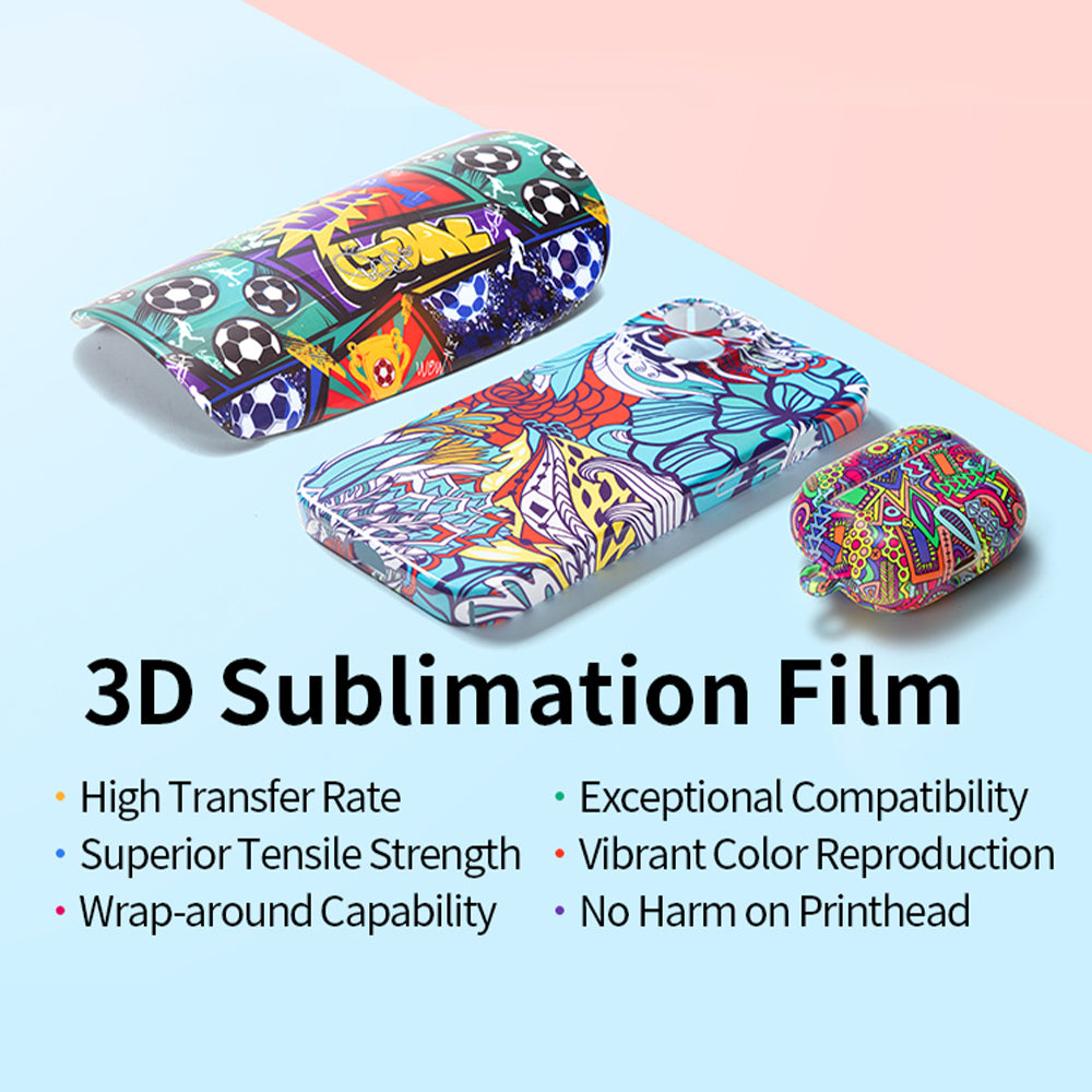 100 PCS 3D Printing translucent Film 11" x 15" for 3D Vacuum Sublimation Tray and Pump Set (Ship from China)