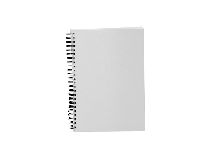 Spiral Sublimation Notebook White with 160 Lined Pages 8.3*5.8