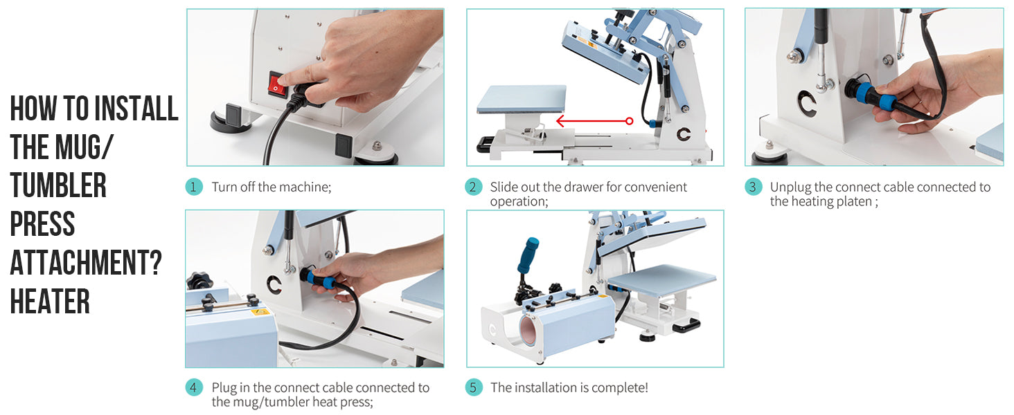 Craft Combo Heat Press Machine 9 in 1