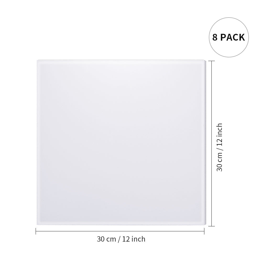 Wholesale Sublimation Acrylic Sheets Blanks 12" x 12",1/6" Thick(4 mm) Acrylic Boards for Laser Cutting Machine 8 Pack & 24 Pack & 48 Pack