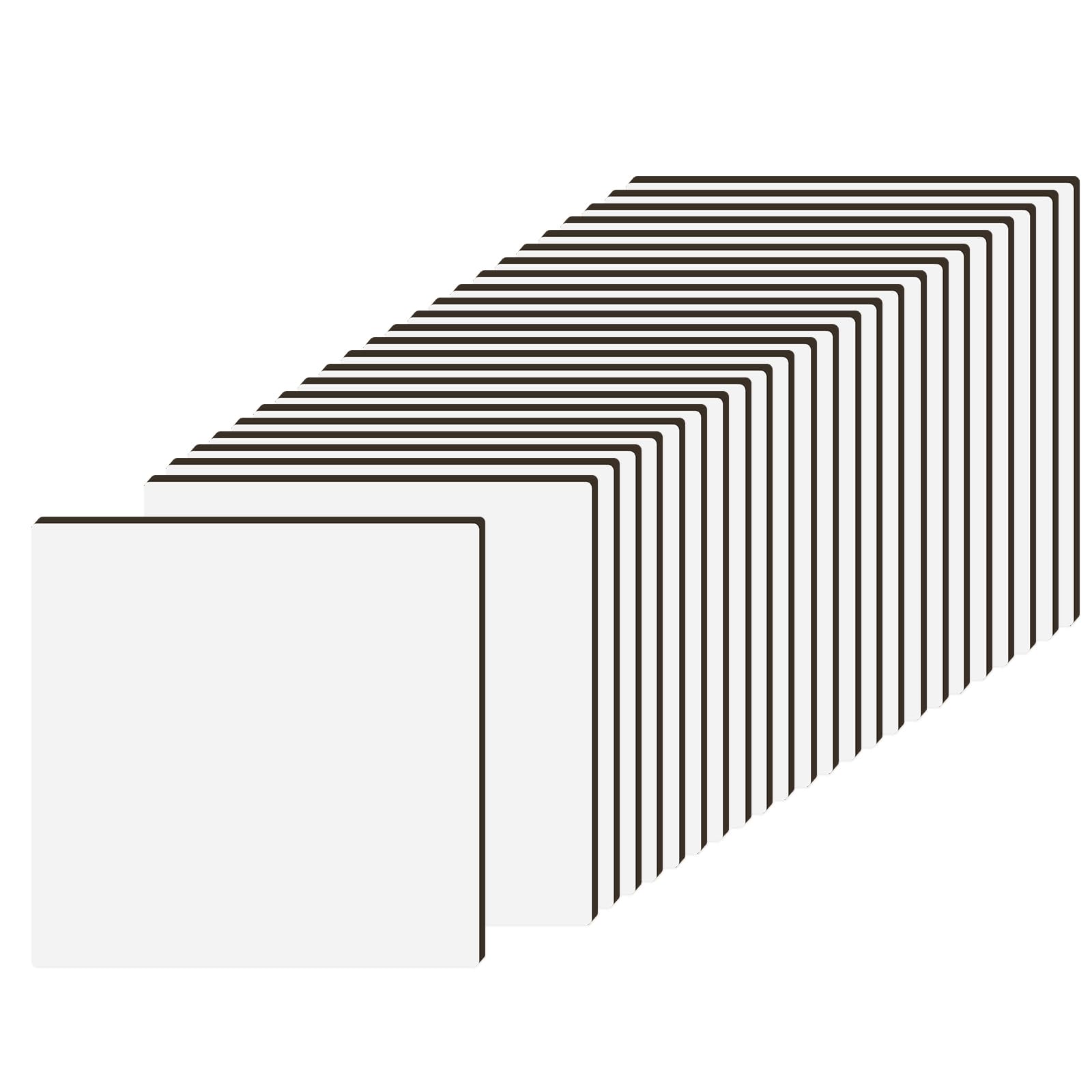 Wholesale Sublimation MDF Board Blanks Sheets Bulk White 11.8" x 11.8",1/8" Thick(3 mm) Wood Boards for Custom Coasters Ornaments,for Xtool Glowforge 40 W Cutting Machine 24 Pack & 72 Pack & 144 Pack