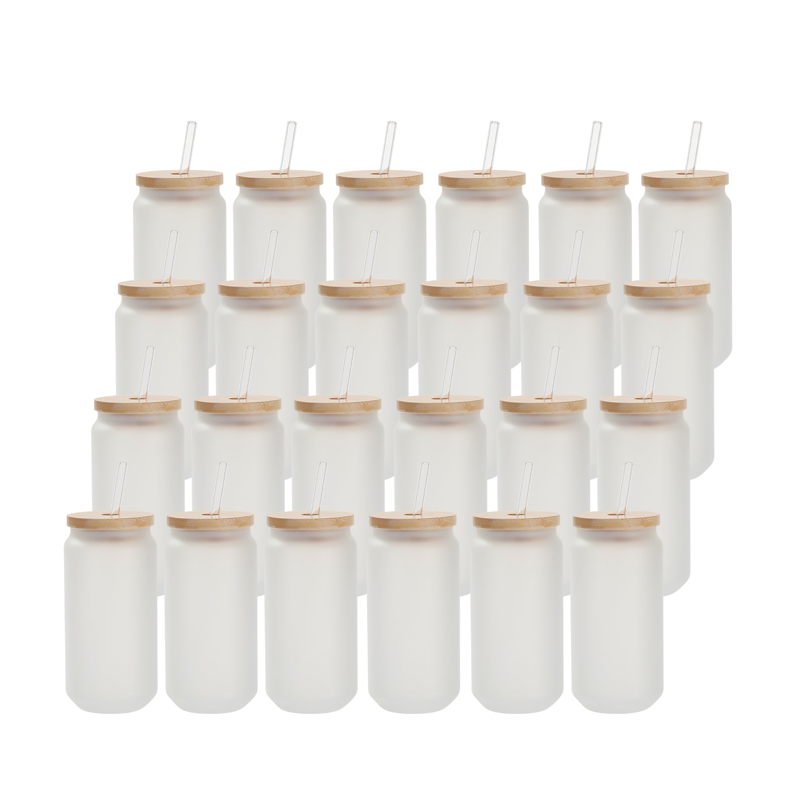 Sublimation Glass Cans Tumblers Cups Blanks Frosted 18 OZ 180Pack