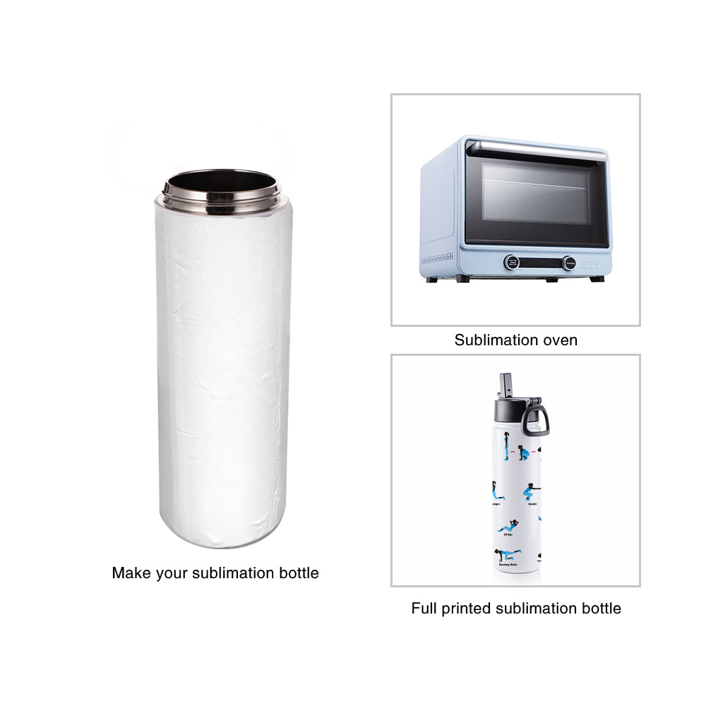 Wholesale 22 OZ Sublimation Water Bottles Bulk with Wide Mouth Handle Cap and Straw 8 Pack & 24 Pack & 48 Pack