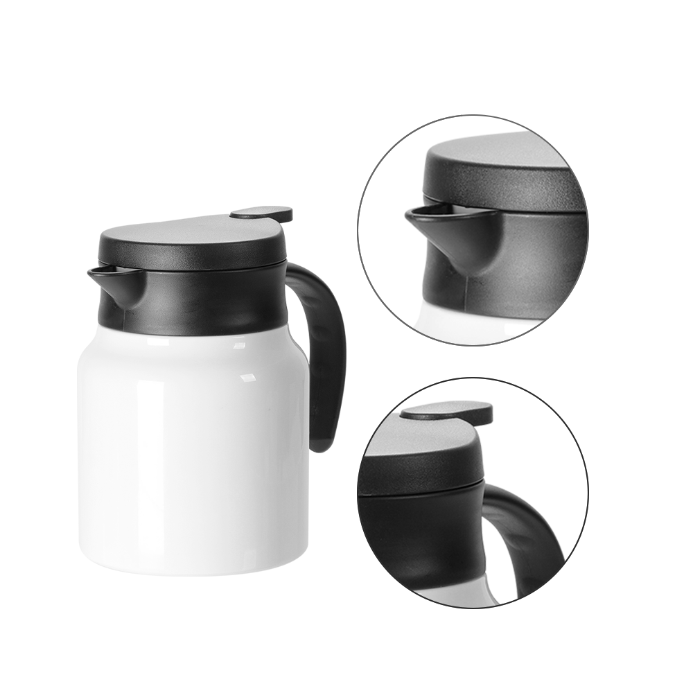 Wholesale 32 OZ Sublimation Double Walled Thermal Coffee Carafe Pot with Shrink Film White 20 Pack(Ship from China)
