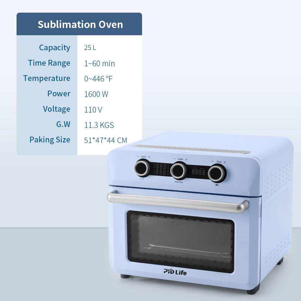 25 L Sublimation Oven Machine for 40 OZ 30 OZ 20 OZ Sublimation Tumblers 15 OZ 11 OZ Sublimation Mugs Bulk Printing