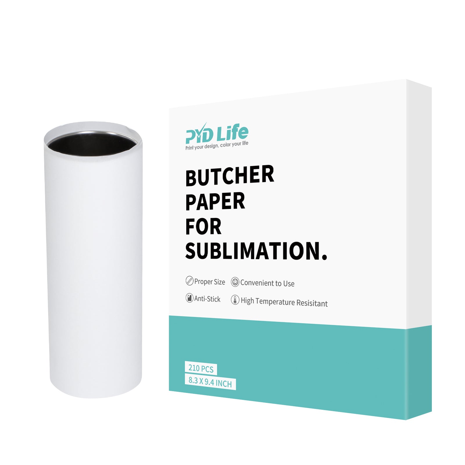 Butcher Paper 8.3 x 9.4 Inch Fit 20 OZ Skinny Tumblers Print 210 Sheets for Tumbler Press Protection