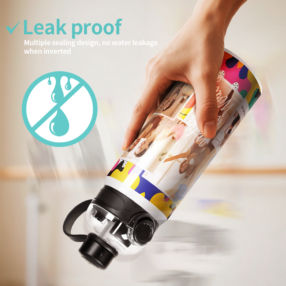 Wholesale Sublimation Sports Insulated Water Bottle Blanks Vacuum Tumblers with Straw Spout Pop Lid and Silicone Handle for Gym,Hiking,Outdoors(2 Size) 8 Pack & 24 Pack