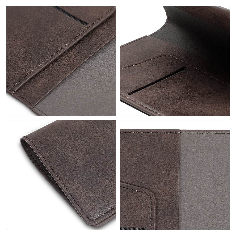 A5 Leather Passport Holder Cover Brown for Engraving DTF 6 Pack(Pre-Order)