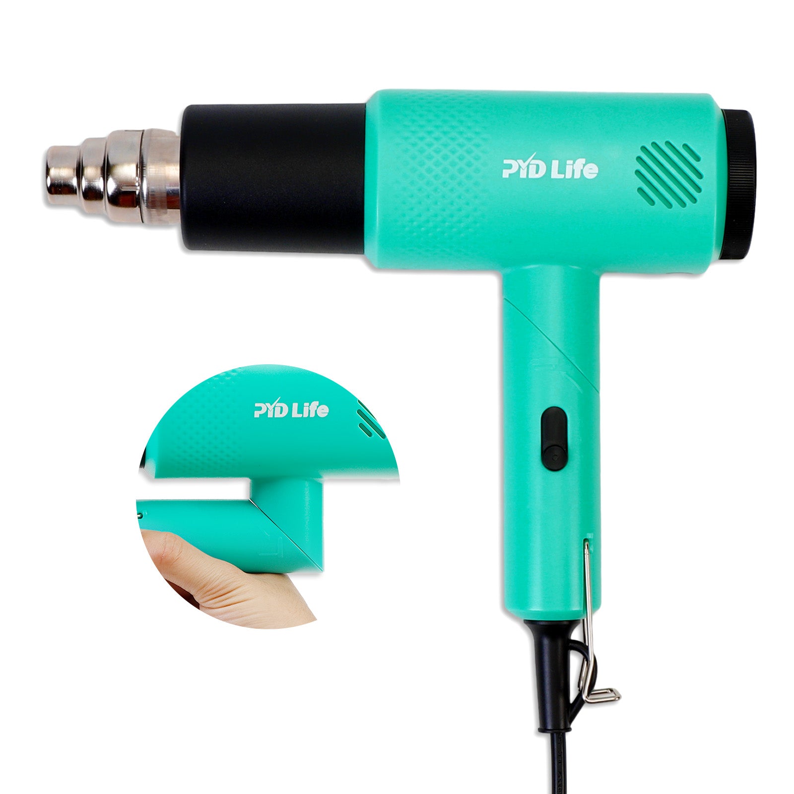 Heating Blower Gun Tool Foldable Mint Green for Sublimation Oven Tumbler Blanks Crafts