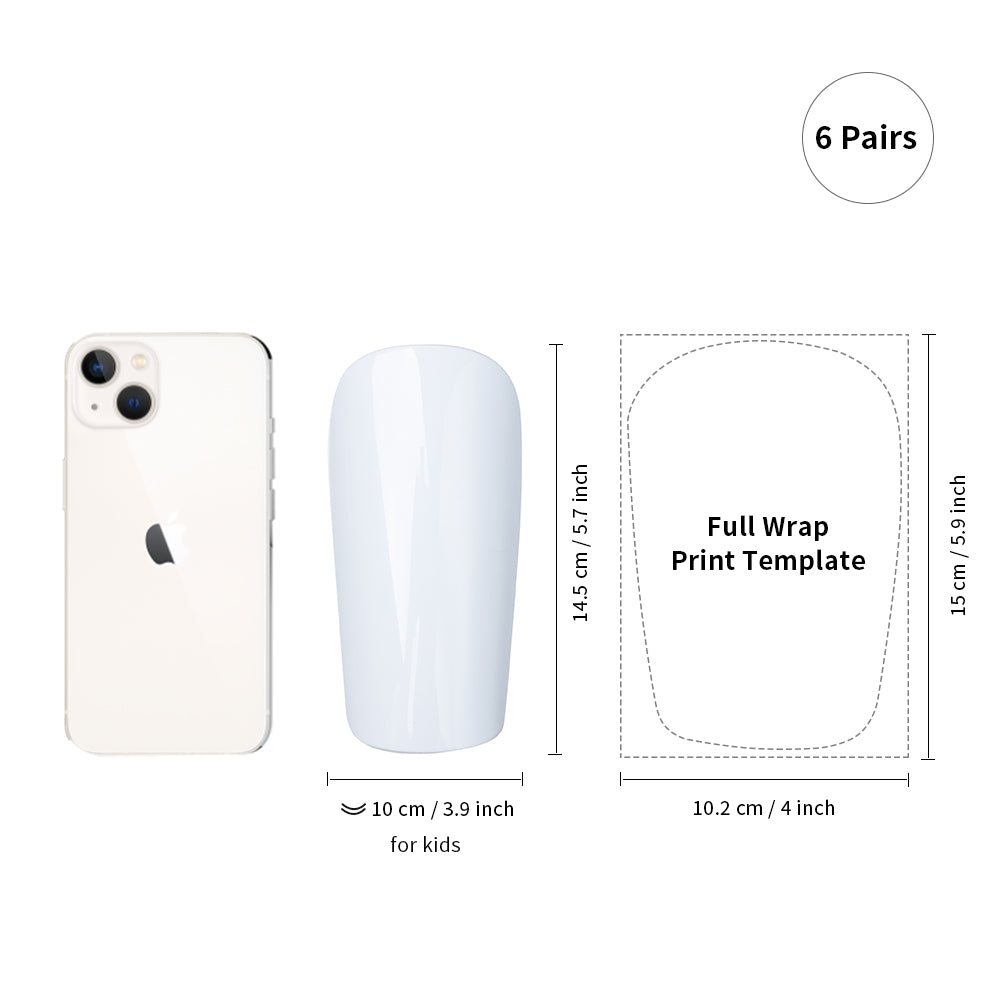 Soccer Shin Guard Pads White for Sublimation 6 Pairs (3 Size Options)