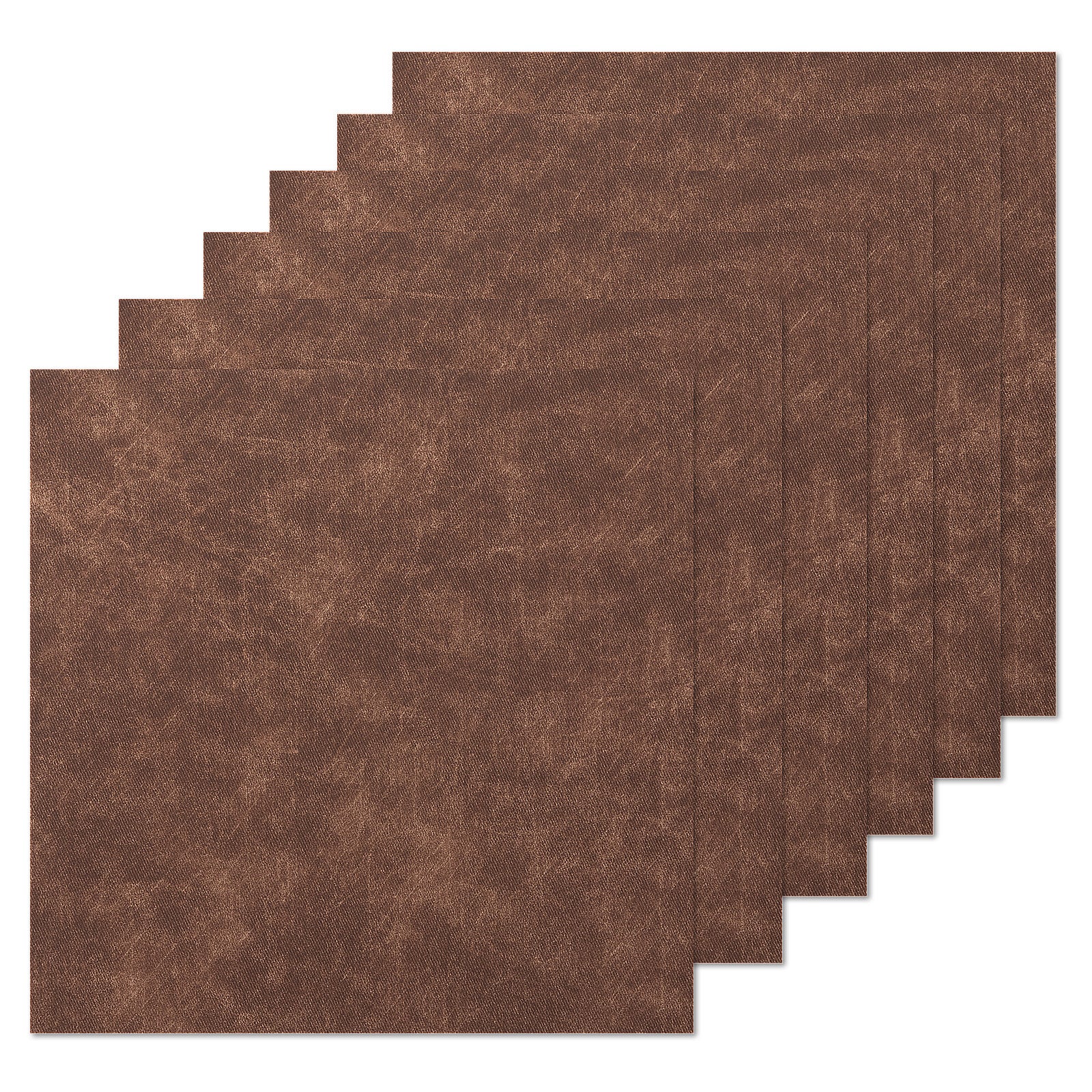 Faux Leather Sheets 12" x 12" Leather Patches for Laser Engraving, Punching, Foil transfer (4 color options)