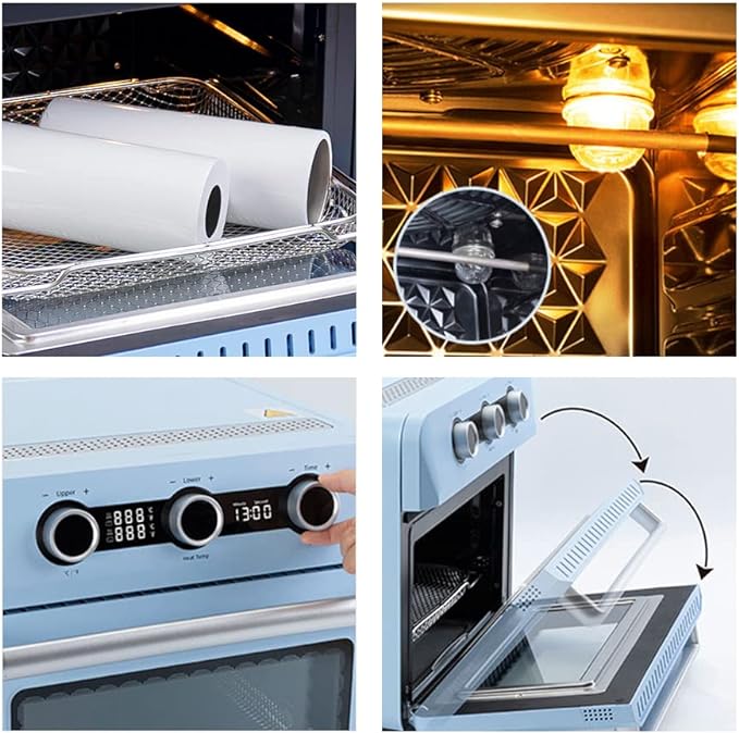 25 L Sublimation Oven Sublimation Starter Benginers Kit Bundle with 20 OZ Sublimation Tumblers,Cup Tumbler Cradle,Shrink Wrap Films and Heat Blower Foldable Handle