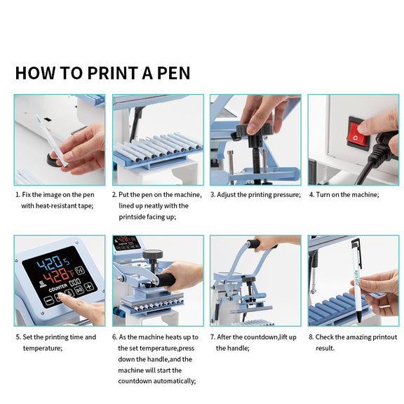 Pen Heat Press Attachment for Making Pens Sublimation,Pen Heater Repla ...