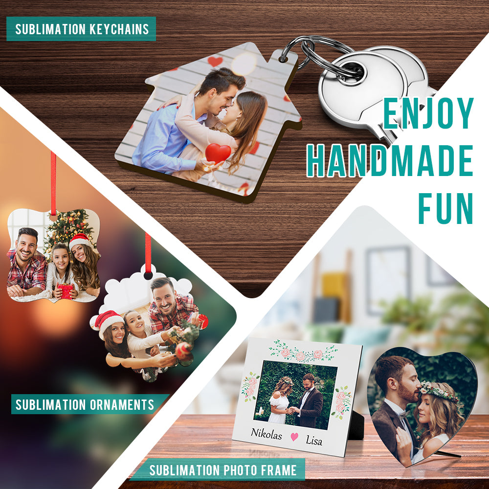 Wholesale Sublimation Hardboard MDF Sheets Blanks White 12" x 12",1/8" Thick(3 mm) for Laser Cutting Machine Bulk 12 Pack & 36 Pack & 72 Pack