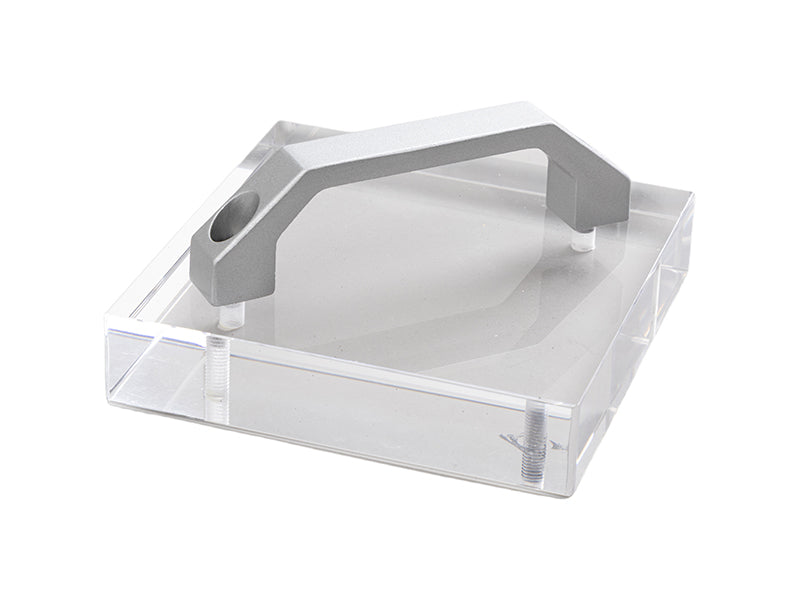 Acrylic Cooling Block with Handle 4.7" x 4.7" x 1" for DTF Transfer Film, Sublimation Acrylic Photo Frame Printing (Shipping From China)
