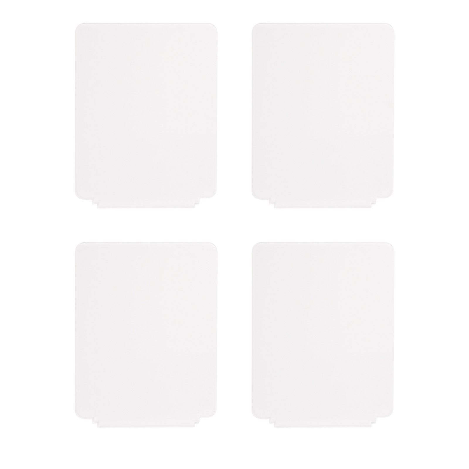 Acrylic Photo Frame 6" x 8" Rectangle Picture Frames White, 4 Pieces, PYD LIFE