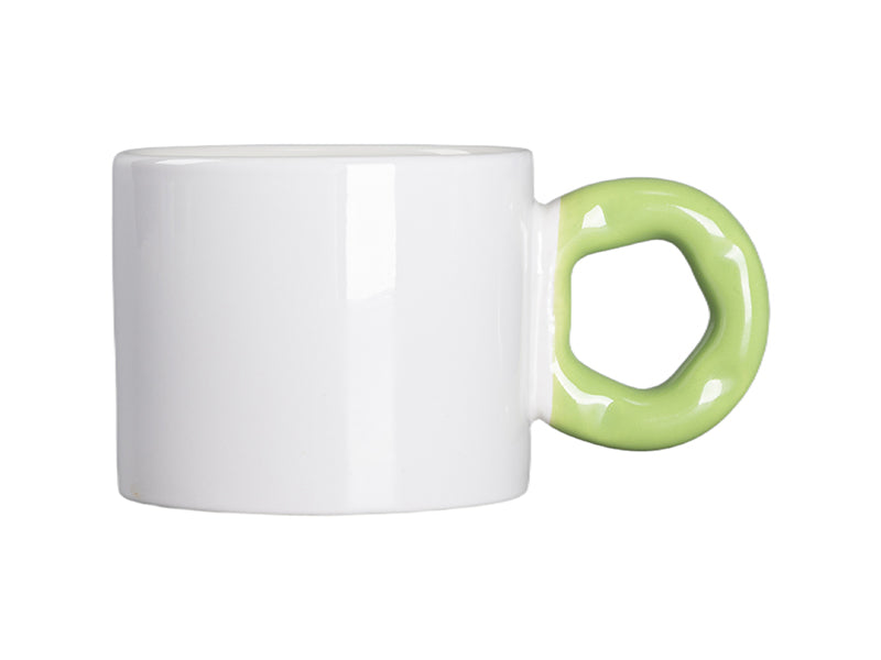 Wholesale 9OZ Sublimation White Mug with Donut Handle 48 Pack(4 Colors)-Shipping from China