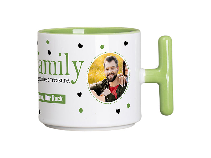 Wholesale Sublimation Blank 9oz Inner T-Handle Color Mug 48 Pack(5 Colors)-Shipping from China