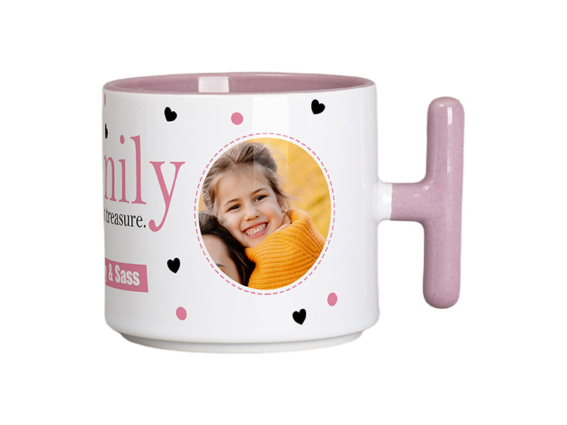 Wholesale Sublimation Blank 9oz Inner T-Handle Color Mug 48 Pack(5 Colors)-Shipping from China