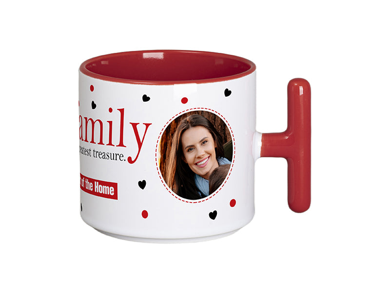 Wholesale Sublimation Blank 9oz Inner T-Handle Color Mug 48 Pack(5 Colors)-Shipping from China